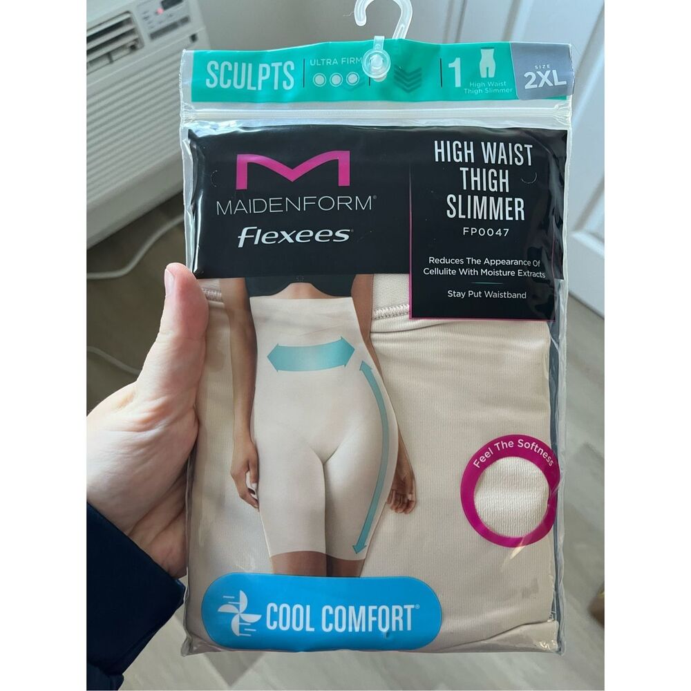 Maidenform Sculpts Ultra form Flexees High Waist Thigh Slimmer 2XL FP0047